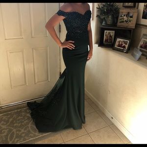 Green prom dress